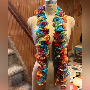 Multicolor Crochet Scarf